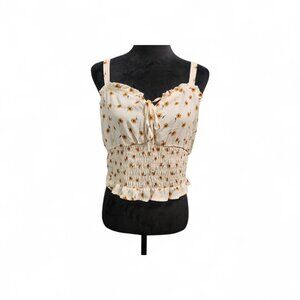 NWT Sienna Sky Daisy Cropped Top Size XL